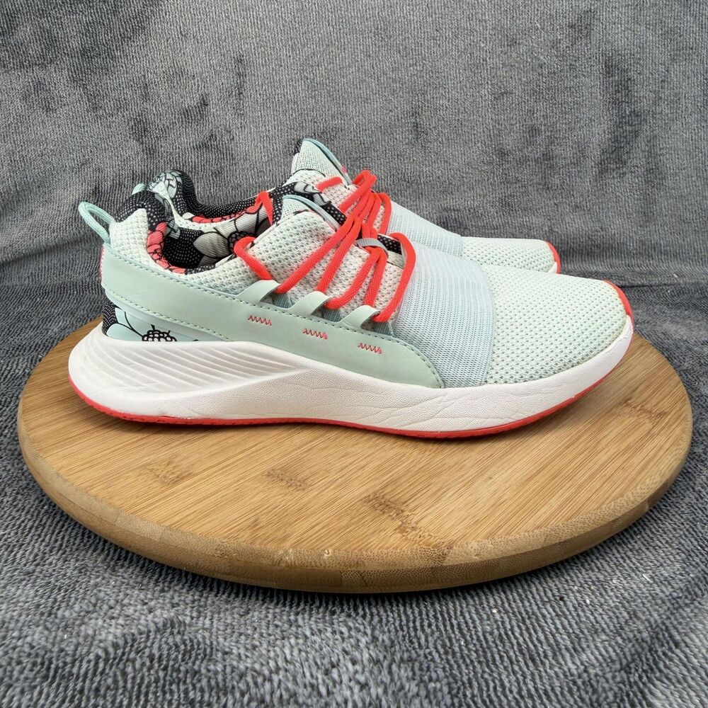 Under Armour Floral Shoes Womens Size 8 Green Sneakers Athletic 3023483-400